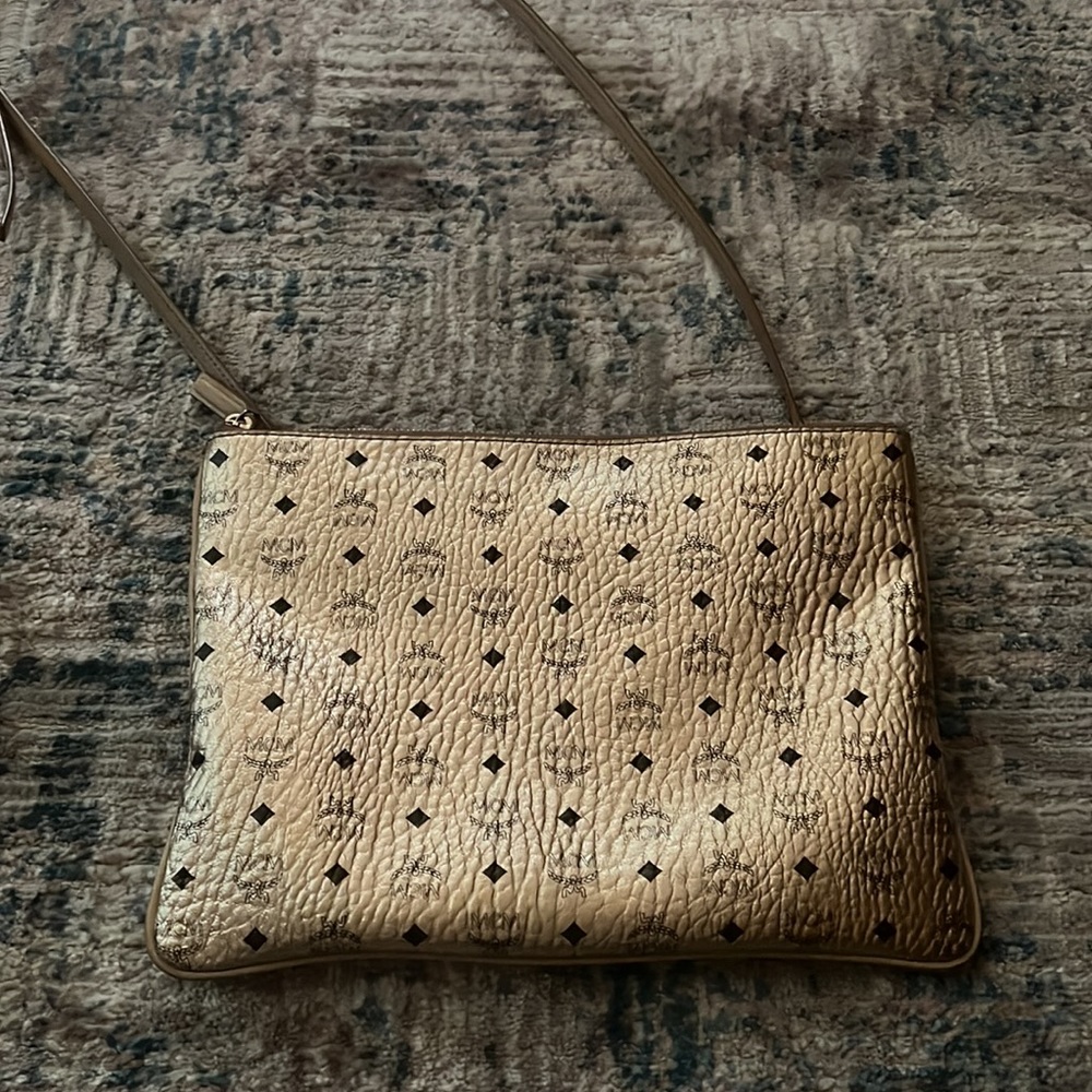 Gold Mcm crossbody